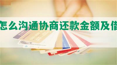 美团怎么沟通协商还款金额及借款方式？