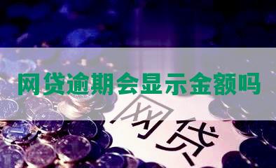 网贷逾期会显示金额吗