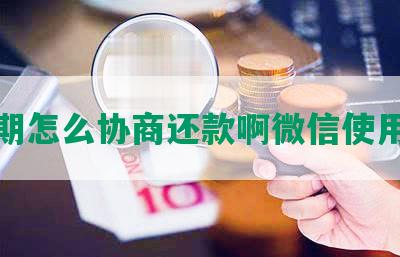 来分期怎么协商还款啊微信使用方法