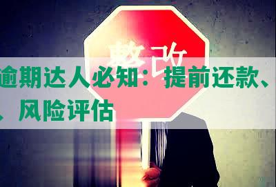 网贷逾期达人必知：提前还款、借款利率、风险评估