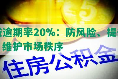 网贷逾期率20%：防风险、提升监管、维护市场秩序