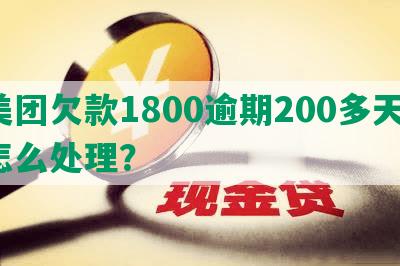 美团欠款1800逾期200多天，怎么处理？