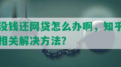 被骗没钱还网贷怎么办啊，知乎上有没有相关解决方法？