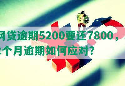 网贷逾期5200要还7800，52个月逾期如何应对？