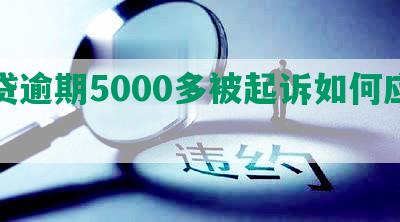 网贷逾期5000多被起诉如何应对？