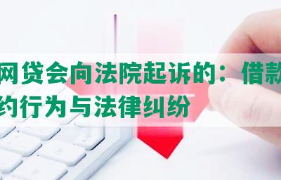 哪些网贷会向法院起诉的：借款逾期、违约行为与法律纠纷