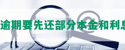 网贷逾期要先还部分本金和利息吗？