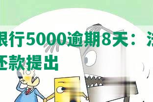 招商银行5000逾期8天：法律后果与还款提出