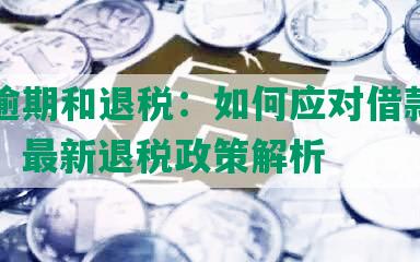 网贷逾期和退税：如何应对借款逾期问题，最新退税政策解析