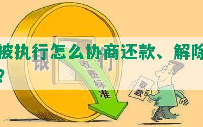 网贷被执行怎么协商还款、解除及还本金？