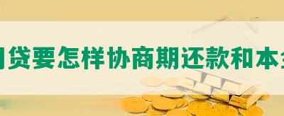 网贷要怎样协商期还款和本金