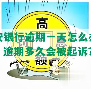 浙江平安银行逾期一天怎么办及利息违约金，逾期多久会被起诉？