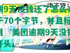 美团逾期9天没钱还了怎么办，长度不能大于70个字节，并且标题必须包含且用‘美团逾期9天没钱还了怎么办’开头。