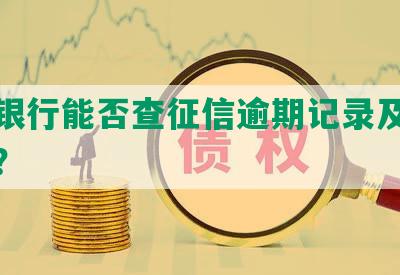 农业银行能否查征信逾期记录及欠款信息？