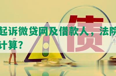 如何起诉微贷网及借款人，法院利息如何计算？