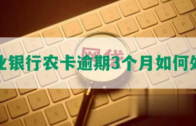 农业银行农卡逾期3个月如何处理