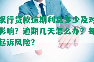 招商银行贷款逾期利息多少及对个人征信影响？逾期几天怎么办？每月还款被起诉风险？