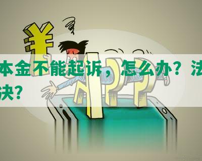 网贷本金不能起诉，怎么办？法院可否解决？