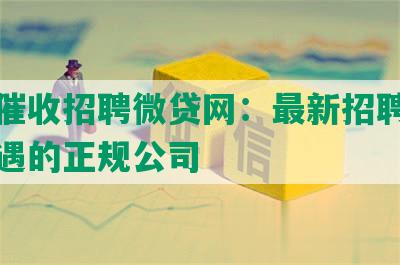 西安催收招聘微贷网：最新招聘信息及待遇的正规公司