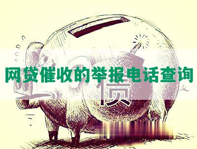 网贷催收的举报电话查询