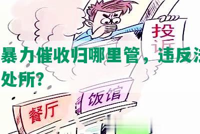 网贷暴力催收归哪里管，违反法律，报警处所？