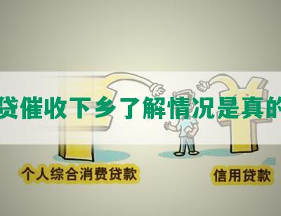 网贷催收下乡了解情况是真的吗