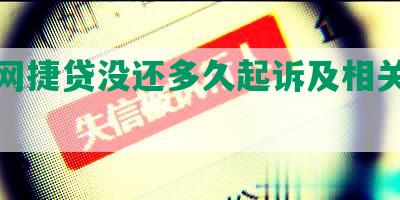 农行网捷贷没还多久起诉及相关问题分析