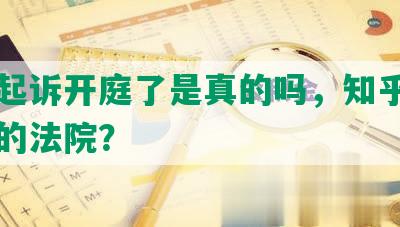 网贷起诉开庭了是真的吗，知乎会在哪里的法院？