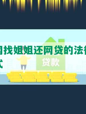 弟弟上网找姐姐还网贷的法律问题及解决方式