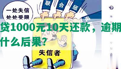 网贷1000元10天还款，逾期会有什么后果？