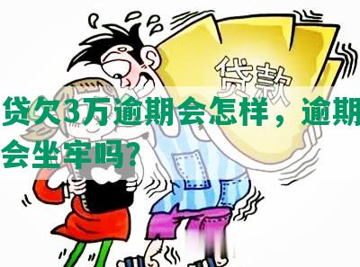 网商贷欠3万逾期会怎样，逾期一年了，会坐牢吗？