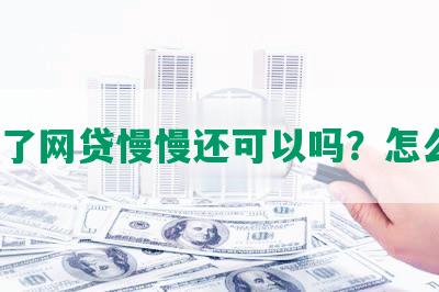 逾期了网贷慢慢还可以吗？怎么办？