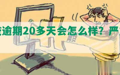 网贷逾期20多天会怎么样？严重吗？