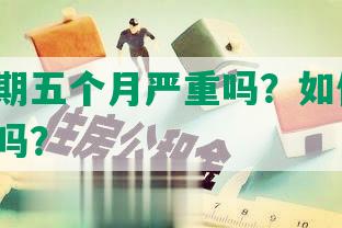 网贷逾期五个月严重吗？如何应对？会坐牢吗？