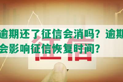 网贷逾期还了征信会消吗？逾期还了会不会影响征信恢复时间？