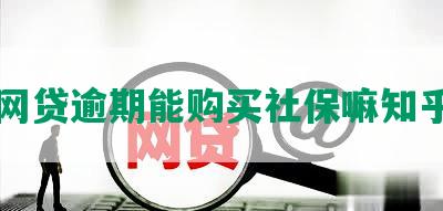 网贷逾期能购买社保嘛知乎