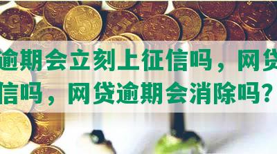 网贷逾期会立刻上征信吗，网贷逾期会失信吗，网贷逾期会消除吗？