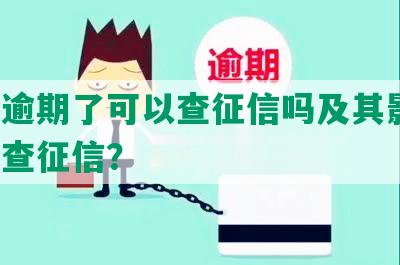 网贷逾期了可以查征信吗及其影响，怎么查征信？