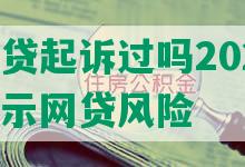 有人被网贷起诉过吗2022年：真实案例揭示网贷风险