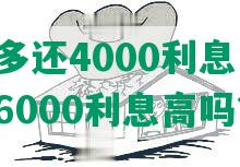 网贷1万多还4000利息，一万二最后还16000利息高吗？