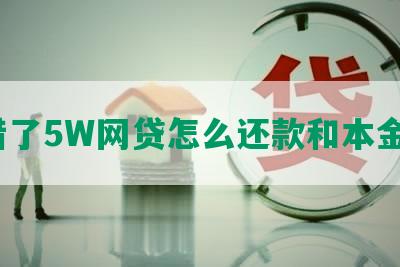 借了5W网贷怎么还款和本金？