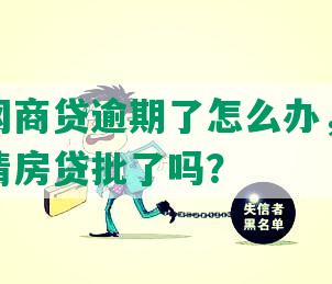 有房贷网商贷逾期了怎么办，网商贷逾期结清房贷批了吗？