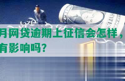 半个月网贷逾期上征信会怎样，会对信用有影响吗？