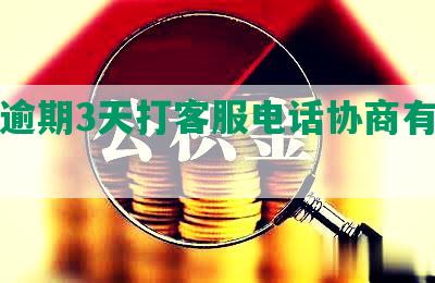 美团逾期3天打客服电话协商有用吗？