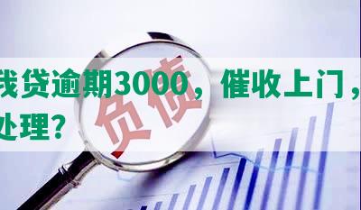 你我贷逾期3000，催收上门，如何处理？