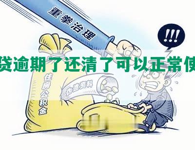 你我贷逾期了还清了可以正常使用吗？