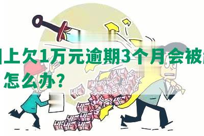 美团上欠1万元逾期3个月会被起诉吗？怎么办？