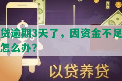 微粒贷逾期3天了，因资金不足无法还款怎么办？