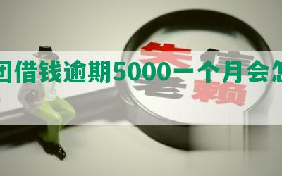 美团借钱逾期5000一个月会怎么样？