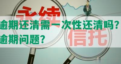 美团逾期还清需一次性还清吗？如何处理逾期问题？